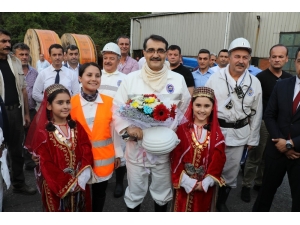 Enerji Ve Tabii Kaynaklar Bakanı Dönmez Maden Ocağına İndi