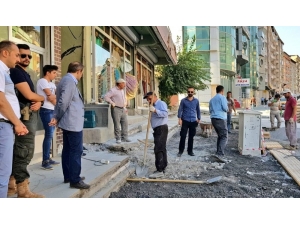 Çölemerik Caddesinde Prestij Cadde Çalışmaları