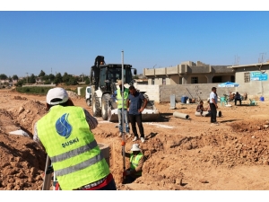 Akçakale’de Alt Yapı Çalışmaları Sürüyor