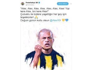 Fenerbahçe, Alex’in Doğum Gününü Kutladı