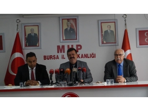 Mhp Bursa İl Başkanı Coşkun: "Döviz Saldırısıyla Bizi Teslim Alacağını Zannedenler Bozgun Yaşayacaklar"