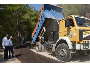 Serik Haspınar Yolu Asfaltlanıyor