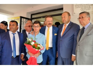 Tarım Lisesi’ni Hisarcıklıoğlu Açtı
