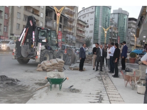 Başkan Epcim, Çalışmaları Denetledi Esnafı Ziyaret Etti