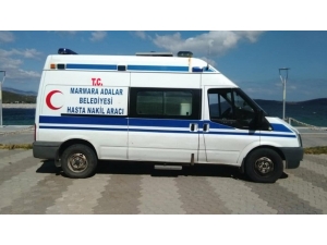 Sağlık Bakanlığından Marmara Belediyesine Hasta Nakil Aracı