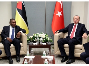Erdoğan, Mozambik Devlet Baskanı Nyusi İle Görüştü