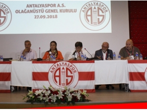 Antalyaspor A.ş. Olağanüstü Genel Kurulunda Öztürk, Başkanlığa Seçildi