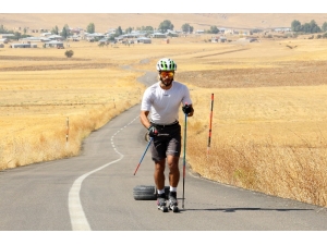 Araba Lastiğiyle Dünya Şampiyonasına Hazırlanıyor