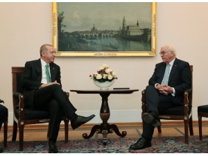 Cumhurbaşkanı Erdoğan, Alman Mevkidaşı Steinmeier İle Görüştü