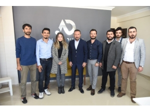 Başkan Doğan’dan Kendi İş Yerini Açan Genç Girişimciye Ziyaret