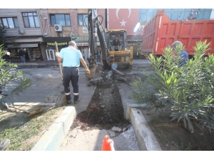 Ada Caddesinde Teknik Çalışmalar Devam Ediyor