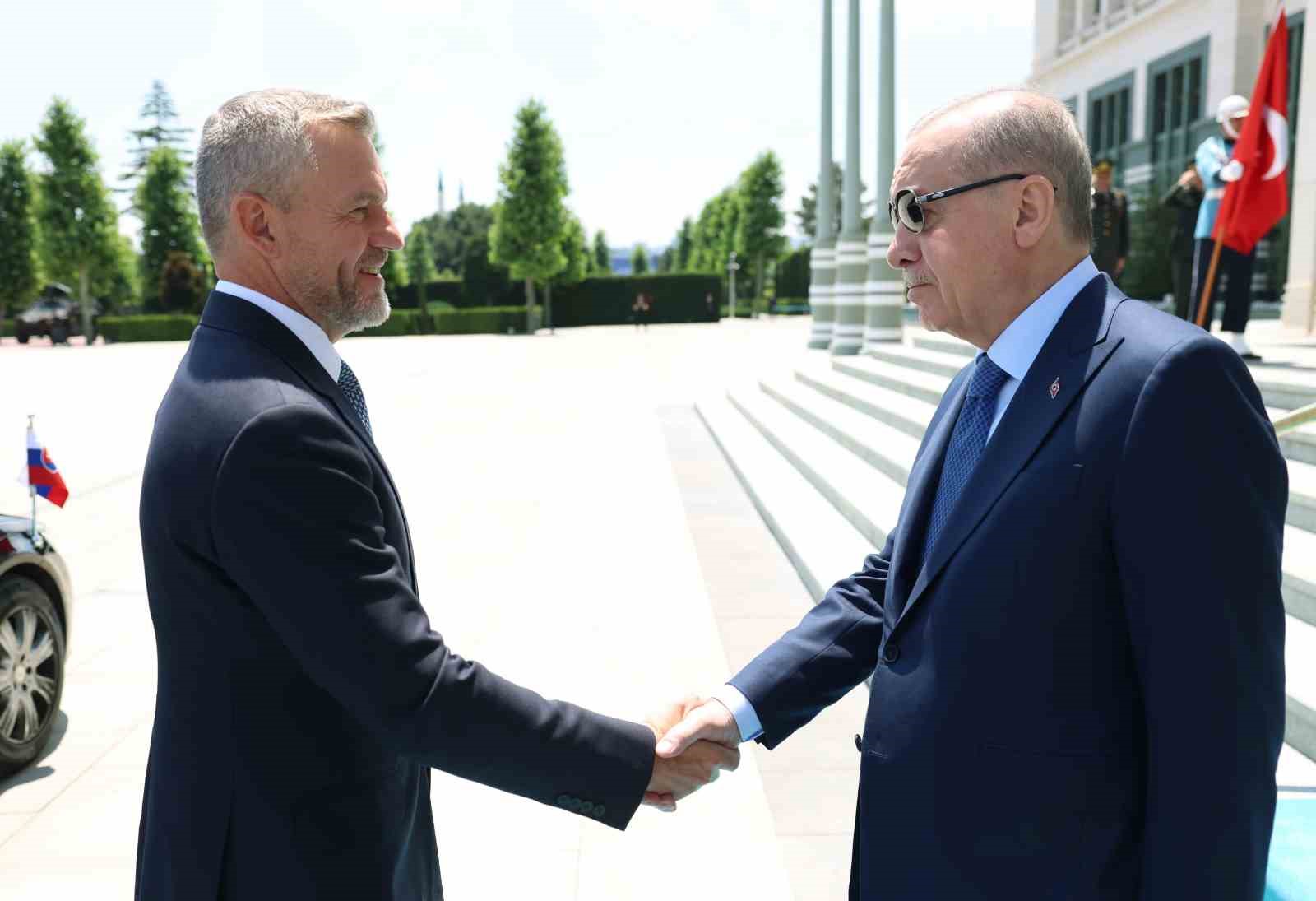 cumhurbaskani-erdogan-slovakya-cumhurbaskani-pellegrini-ile-gorustu
