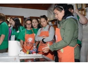 Turistler Menteşe’de “Ebru” Sanatı İle Tanıştı