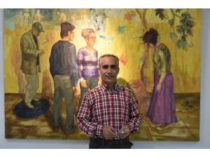 Murat Ağçiçek’in “İletişim-sizlik” Temalı Resim Sergisi Açıldı