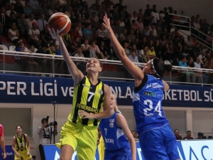 Kadınlar Cumhurbaşkanlığı Kupası Fenerbahçe: 25 - Hatay Büyükşehir Belediyespor: 28 (İlk Yarı Sonucu)