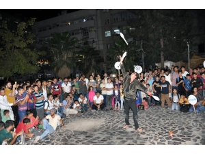 Kızıltepe Sokakları Sirk Gösterisiyle Şenlendi