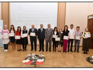 ’Beslenme Dostu Okul’ Programında Görevli Personele Başarı Belgesi