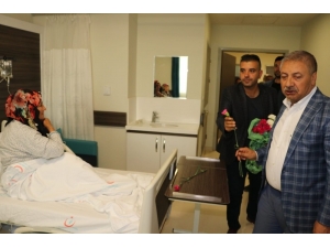 Birecik Belediye Başkanı Pınarbaşı’ndan Hastalara Ziyaret