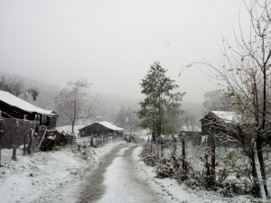 Gümeli’ye İlk Kar Düştü