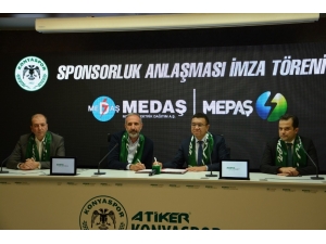 Atiker Konyaspor Medaş/mepaş İle Sponsorluk Anlaşmasını Yeniledi