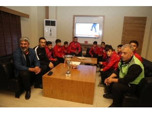 Şampiyonlardan Kaymakam Arıcan’a Ziyaret