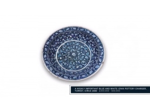 Tarihi İznik Çinisi Tabak Londra’da Rekor Fiyata Satıldı
