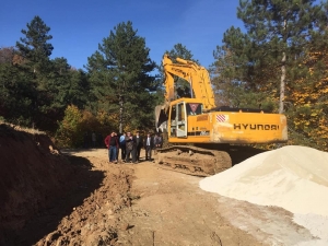 Küçükelmalı Tabiat Parkı’nda İnşaat Çalışmaları Devam Ediyor