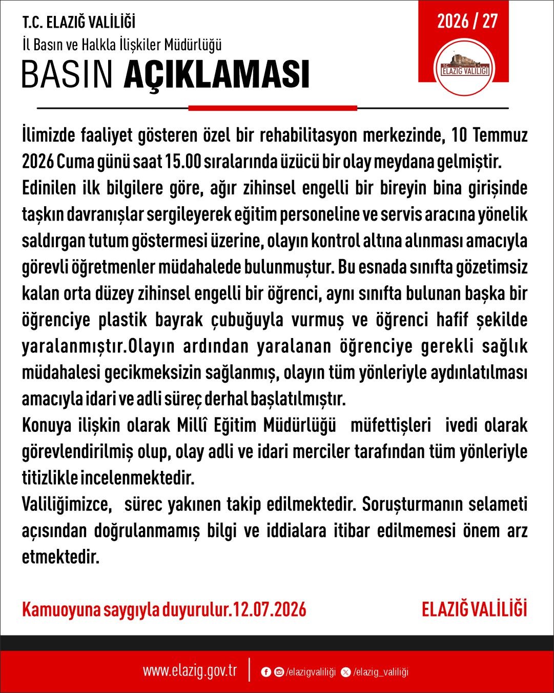 elazig-da-siddet-uygulanan-rehabilitasyon-merkezine-adli-ve-idari-sorusturma-baslatildi