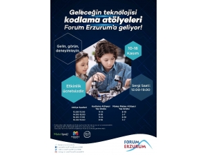 Forum Erzurum Çocukları Geleceğin Teknolojisiyle Buluşturuyor