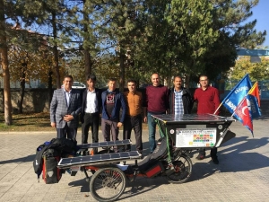 Fransa’dan Bisikletiyle Erzincan’a Geldi