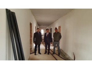 Başkan Yalçın, İnşaat Çalışmalarını Yerinde İnceledi