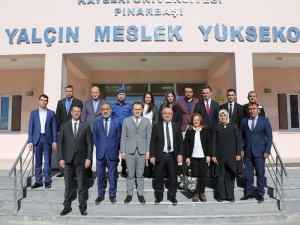 Kayü Rektörü Karamustafa, Pınarbaşı Suna Yalçın Myo’da İncelemelerde Bulundu