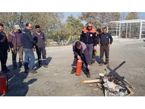 Özel Sektör Kuruluş Personeline Afet Ve Acil Durum Eğitimi Verildi