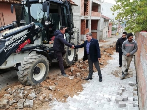 Başkan Can, Yol Çalışmalarını Yerinde İnceledi