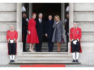 Fransa Cumhurbaşkanı Macron, Belçika’da