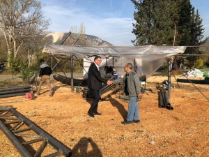 Başkan Duymuş, Yapımı Devam Eden İnşaat Çalışmalarını İnceledi