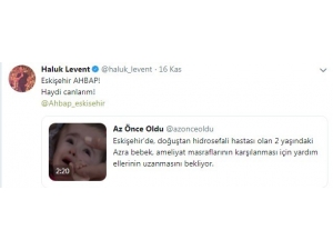 Minik Azra’ya Ahbap Eskişehir Desteği