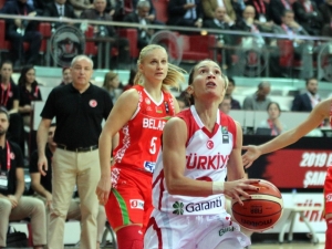 2019 Fıba Kadınlar Avrupa Şampiyonası Eleme: Türkiye: 56 - Belarus: 60