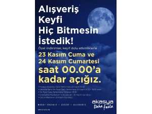 Akasya Ve Akbatı Avm’den ‘Uzun Alışveriş Günleri’