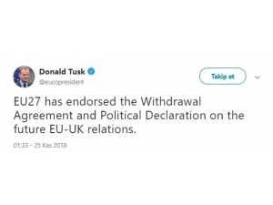 Ab Liderleri Brexit Anlaşmasını Onayladı