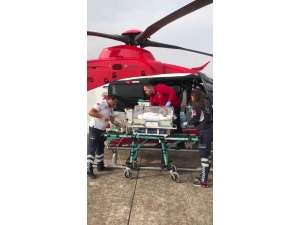 Ambulans Helikopter 18 Günlük Eymen İçin Havalandı