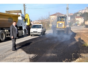 Mollabey Yolu Asfaltlanıyor
