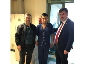 Başkan Cankul, Gazi Kamil Kaldemir’i Hastanede Ziyaret Etti