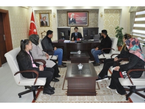 Öğrencilerinden Kaymakam Coşkun’a Ziyaret