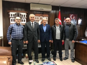 Başkan Yaman İle Başkan Şahin Bir Araya Geldi