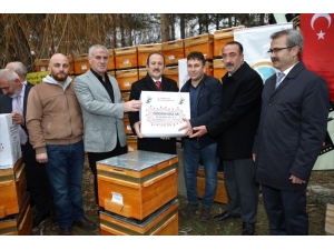 Arı Yetiştiricilerine 3 Bin 200 Organik Kovan Ve Mum Desteği