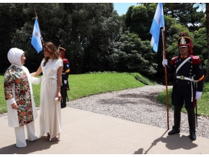 Emine Erdoğan, Arjantin Devlet Başkanı’nın Eşi İle Bir Araya Geldi