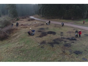 Doğa Sporcuları Ormanlarda Çevre Temizliği Yaptı