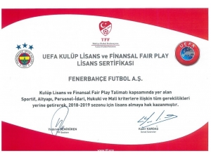 Fenerbahçe Uefa Lisansı Aldı