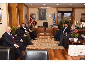 Rektör Çomaklı’ya Ziyaretler Sürüyor